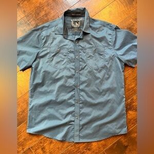 Kuhl men’s Short Sleeve Button Down Shirt sz Large SOLD AS IS
